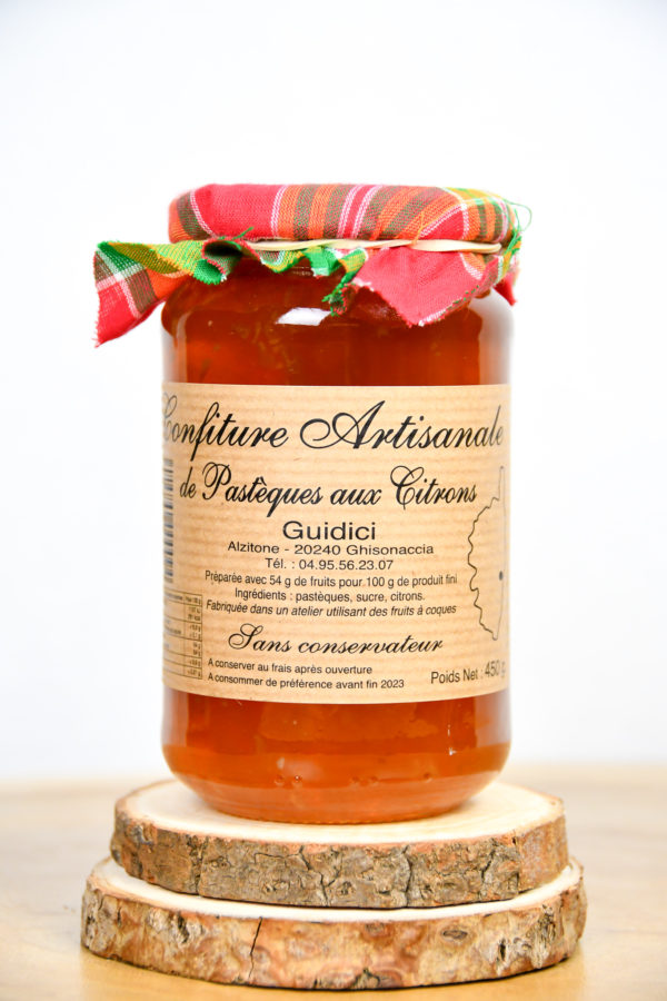 CONFITURE DE PASTÈQUES-CITRONS-corse