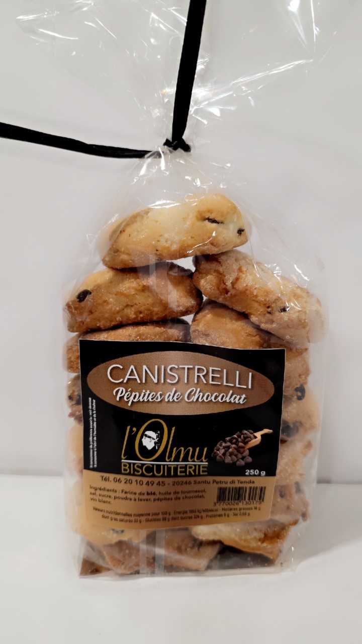 CANISTRELLI PÉPITES DE CHOCOLAT 250 GR-corse CANISTRELLI PÉPITES DE CHOCOLAT 250 GR