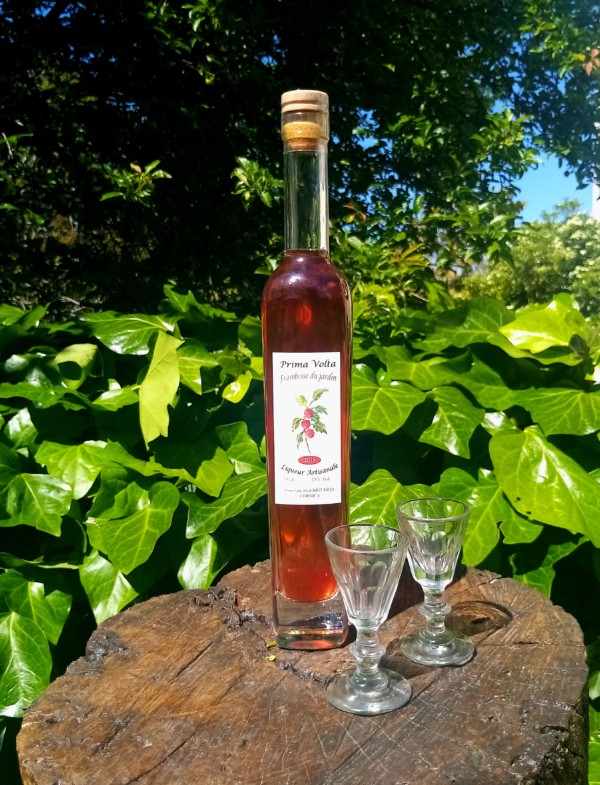 LIQUEUR DE FRAMBOISE DU JARDIN 2018/2019- 25 %-corse