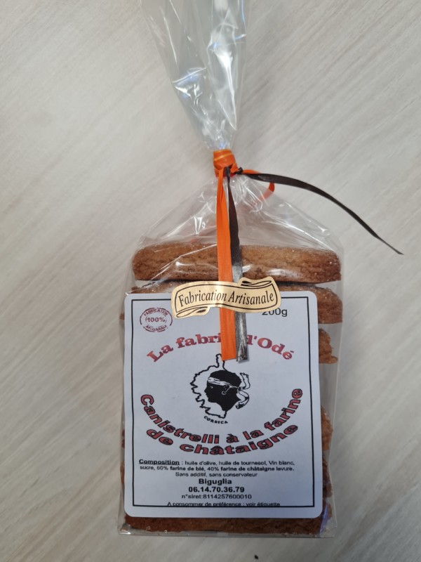 CANISTRELLI A LA FARINE  DE CHATAIGNE