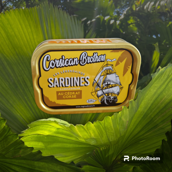 SARDINES A L'HUILE D'OLIVE AU CEDRAT CORSE