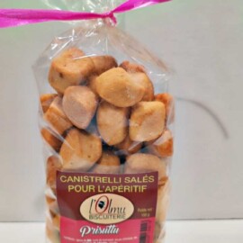 CANISTRELLI SALES POUR L'APERITIF AU PRISUTTU 150 GR