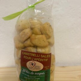 CANISTRELLI SALES POUR L'APERITIF AU HERBES DU MAQUIS 150 GR